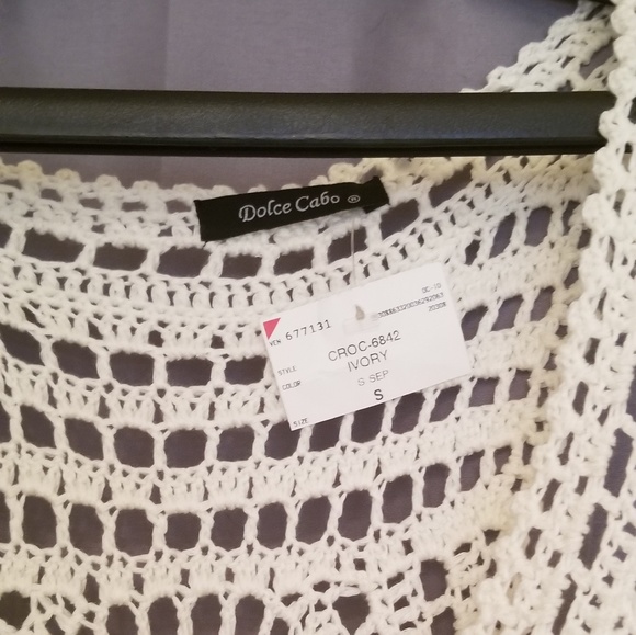 🌺Knit/crocheted Vest NWT - Picture 4 of 5